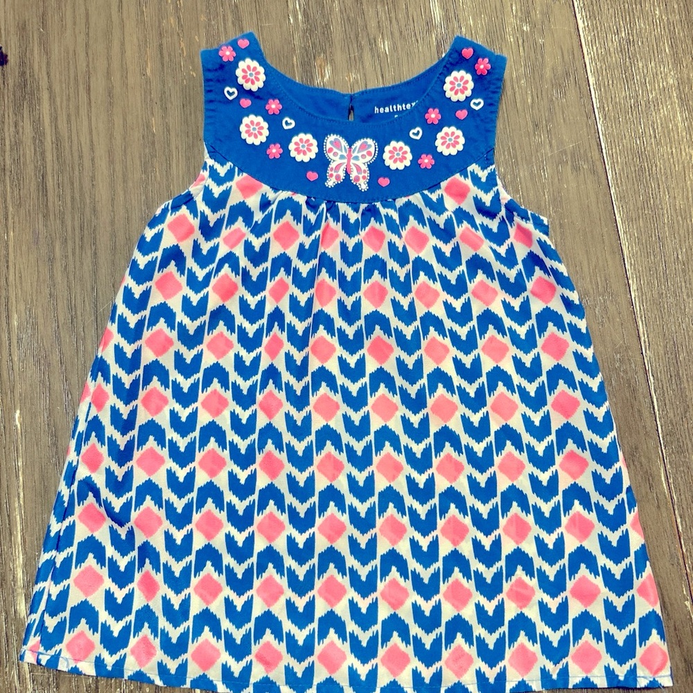 Healthtex girls size 5T blue/pink dress